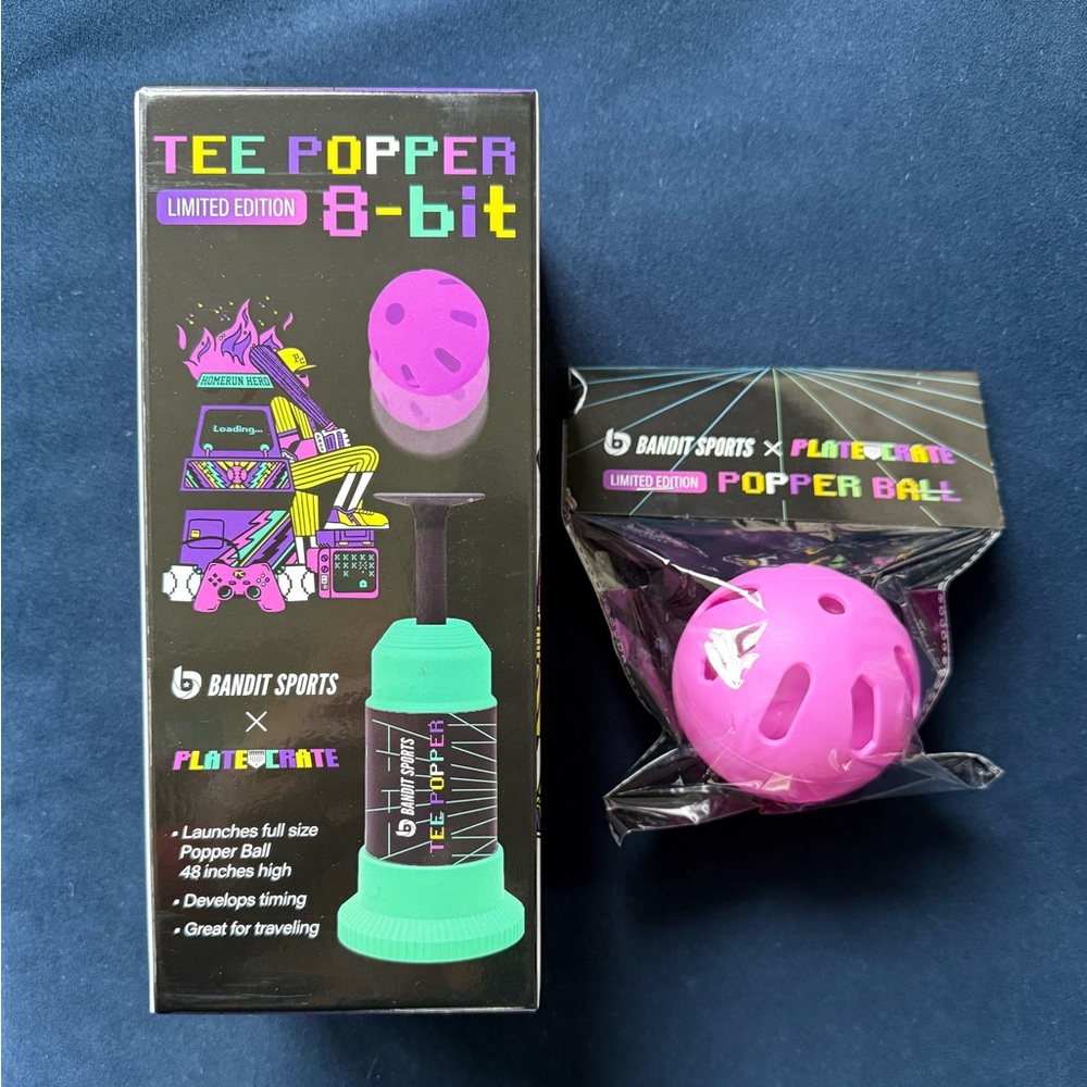 Limited Edition Plate Crate Tee Popper with Popper Ball NEW & NEVER OPENED